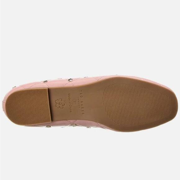 TED BAKER Pink Libban Leather Flat Size 38 - Picture 4 of 11